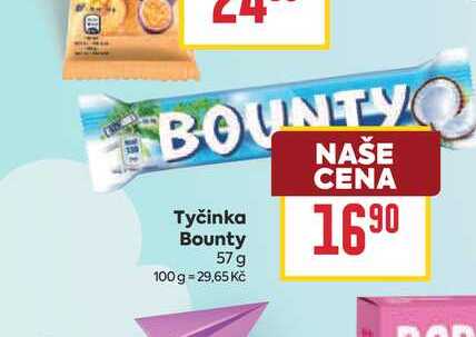 Tyčinka Bounty 57 g