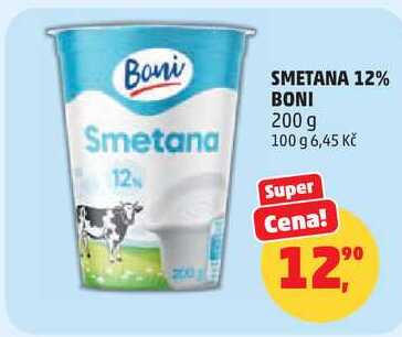 SMETANA 12% BONI, 200 g