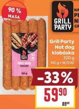 Grill Party Hot dog klobáska 320 g