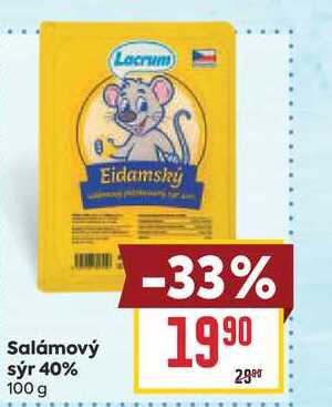Salámový sýr 40% 100 g