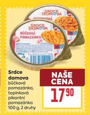 Srdce domova bůčková pomazánka 100g