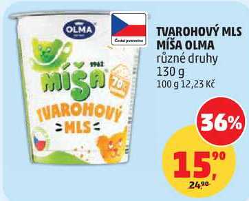 TVAROHOVÝ MLS MIŠA OLMA, 130 g