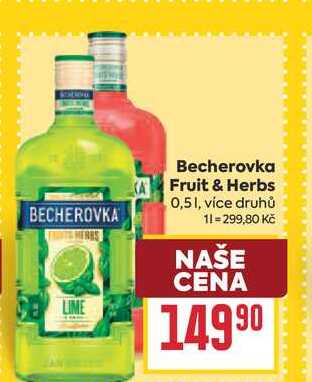 Becherovka Fruit & Herbs 0,5l