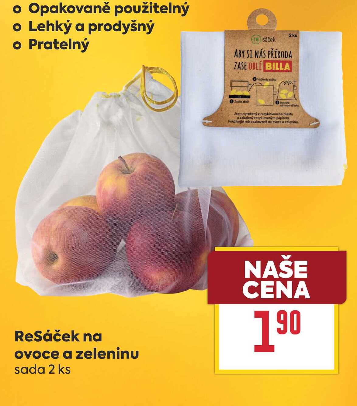 ReSáček na ovoce a zeleninu sada 2 ks