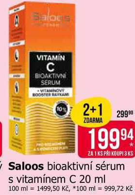 Saloos bioaktivní sérum s vitamínem C 20 ml 