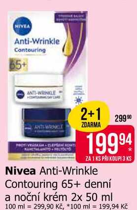 Nivea Anti-Wrinkle Contouring 65+ denní a noční krém 2x 50 ml