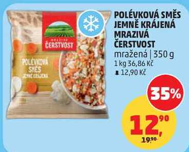 POLÉVKOVÁ SMĚS JEMNĚ KRÁJENÁ MRAZIVÁ ČERSTVOST, 350 g