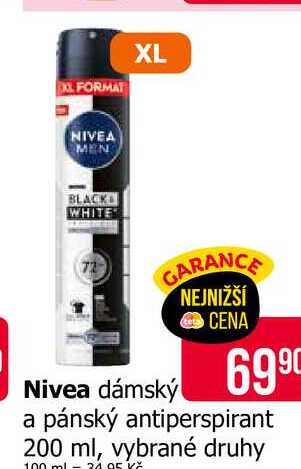Nivea dámský a pánský antiperspirant 200 ml, vybrané druhy