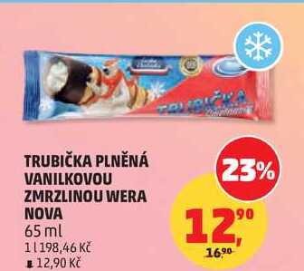 TRUBIČKA PLNĚNÁ VANILKOVOU ZMRZLINOU WERA NOVA, 65 ml 
