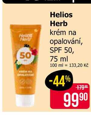 Helios Herb krém na opalování, SPF 50, 75 ml