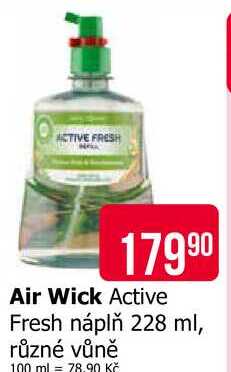 Air Wick Active Fresh náplň 228 ml, různé vůně