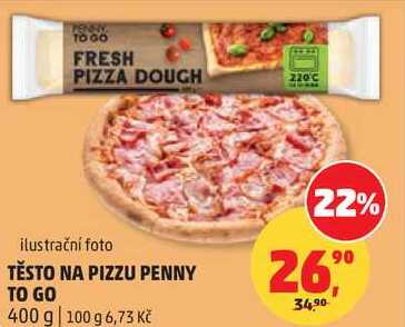 TĚSTO NA PIZZU PENNY TO GO, 400 g 