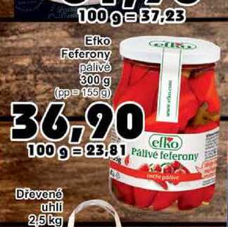 Efko Feferony palivé 300 g