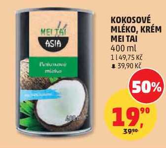 KOKOSOVÉ MLÉKO, KRÉM ΜΕΙ ΤΑΙ, 400 ml