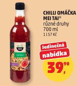 CHILLI OMÁČKA MEI TAI, 700 ml  