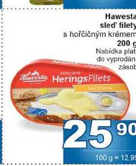 Hawesta sled' filety s hořčičným krémen sane 200 g