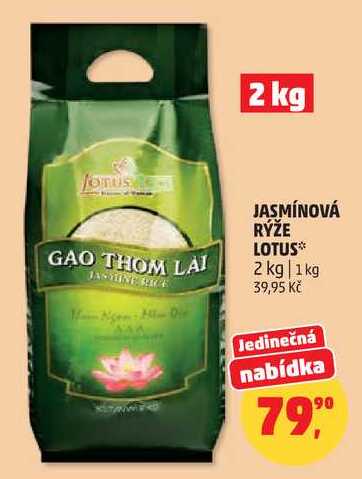 JASMÍNOVÁ RÝŽE LOTUS, 2 kg
