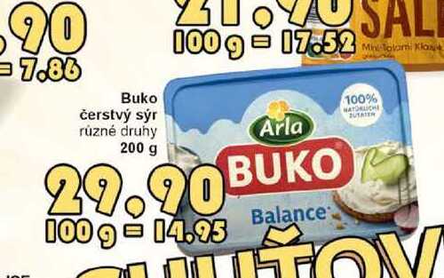 Buko čerstvý sýr různé druhy 200 g