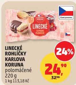 LINECKÉ ROHLÍČKY KARLOVA KORUNA 220 g