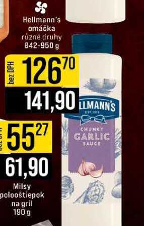 Hellmann's omáčka různé druhy 842-950 g