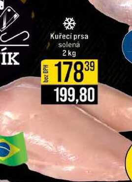 Kuřecí prsa solená 2 kg