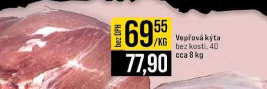 Vepřová kýta bez kosti, 4D cca 8 kg 1kg