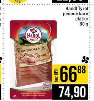 Handl Tyrol pečené karé platky 80 g