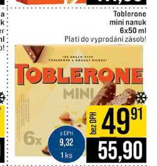 Toblerone mini nanuk 6x50 ml 