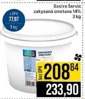 Gastro Servis zakysaná smetana 14% 3 kg