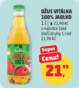 DŽUS VITÁLKA 100% JABLKO, 1 l