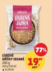 LÍSKOVÉ OŘÍŠKY SEKANÉ, 200 g