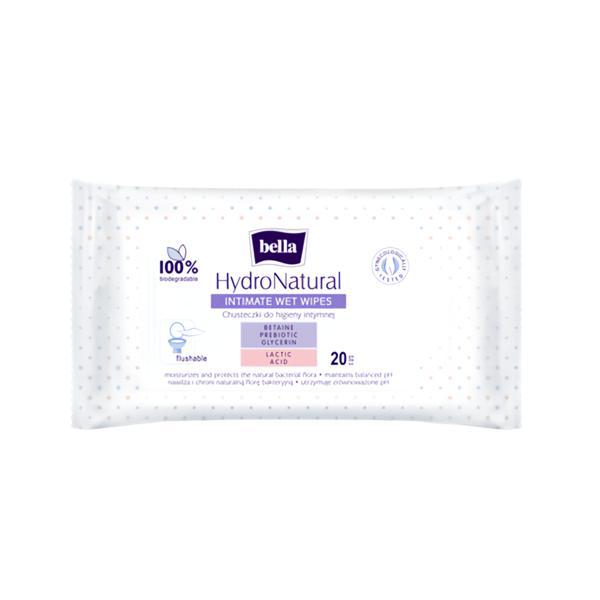 Bella Hydronatural Intimní vlhčené ubrousky