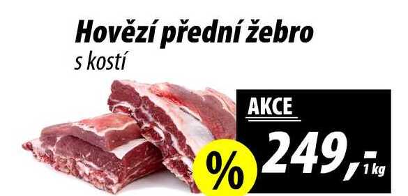 Hovězí přední žebro s kostí, 1 kg