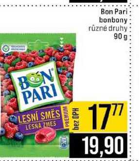 Bon Pari bonbony různé druhy 90 g