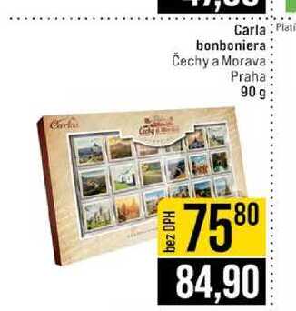 Carla bonboniera Čechy a Morava Praha 90 g