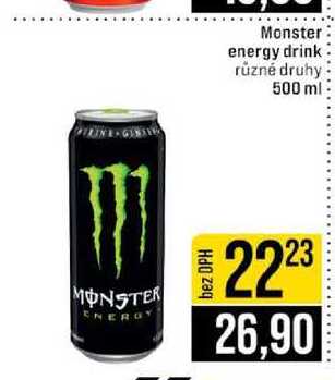 Monster energy drink různé druhy 500 ml 