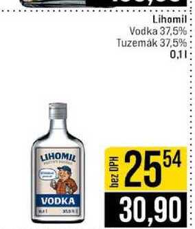Lihomil Vodka 37,5% Tuzemȧk 37,5% 0,1l
