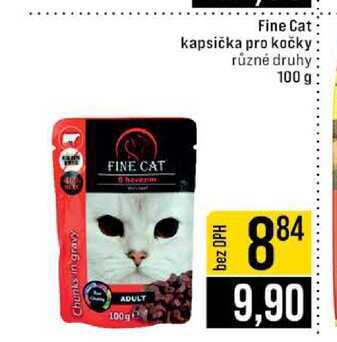Fine Cat kapsička pro kočky různé druhy 100 g