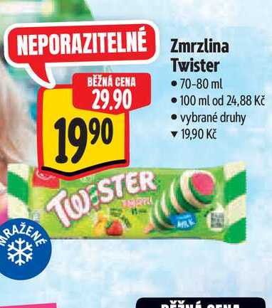 Zmrzlina Twister 70-80 ml
