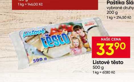 Hruška listové těsto 500g