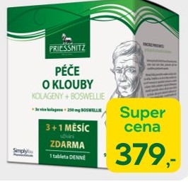 Priessnitz Kolageny + Boswellie péče o klouby oswellie péče o klouby 90 + 30 tablet