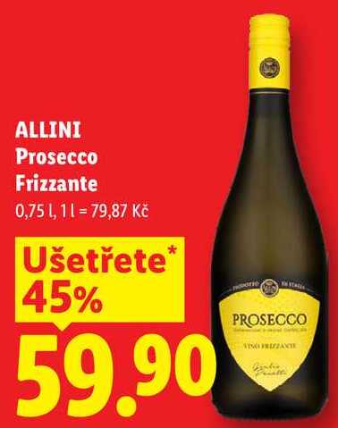 ALLINI Prosecco Frizzante, 0,75 l