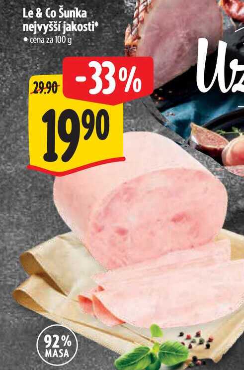 Le & Co Šunka nejvyšší jakost 100 g 