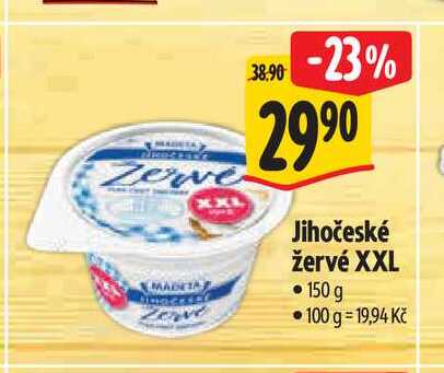   Jihočeské žervé XXL 150 g 