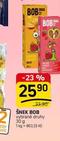 ŠNEK BOB vybrané druhy 30 g 