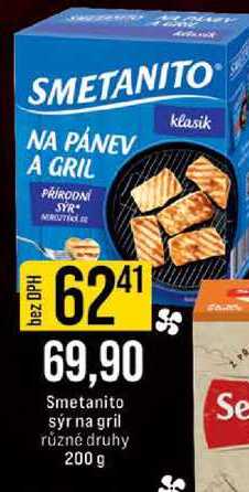 Smetanito sýr na gril různé druhy 200 g