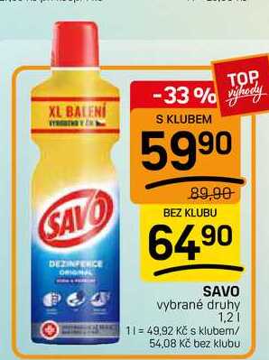 SAVO vybrané druhy 1,2l