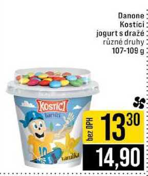 Danone Kostici jogurt s dražé různé druhy 107-109 g