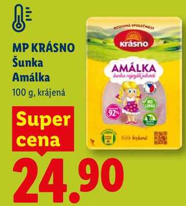 MP KRÁSNO Šunka Amálka, 100 g 