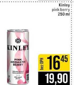 Kinley pink berry 250 ml 
